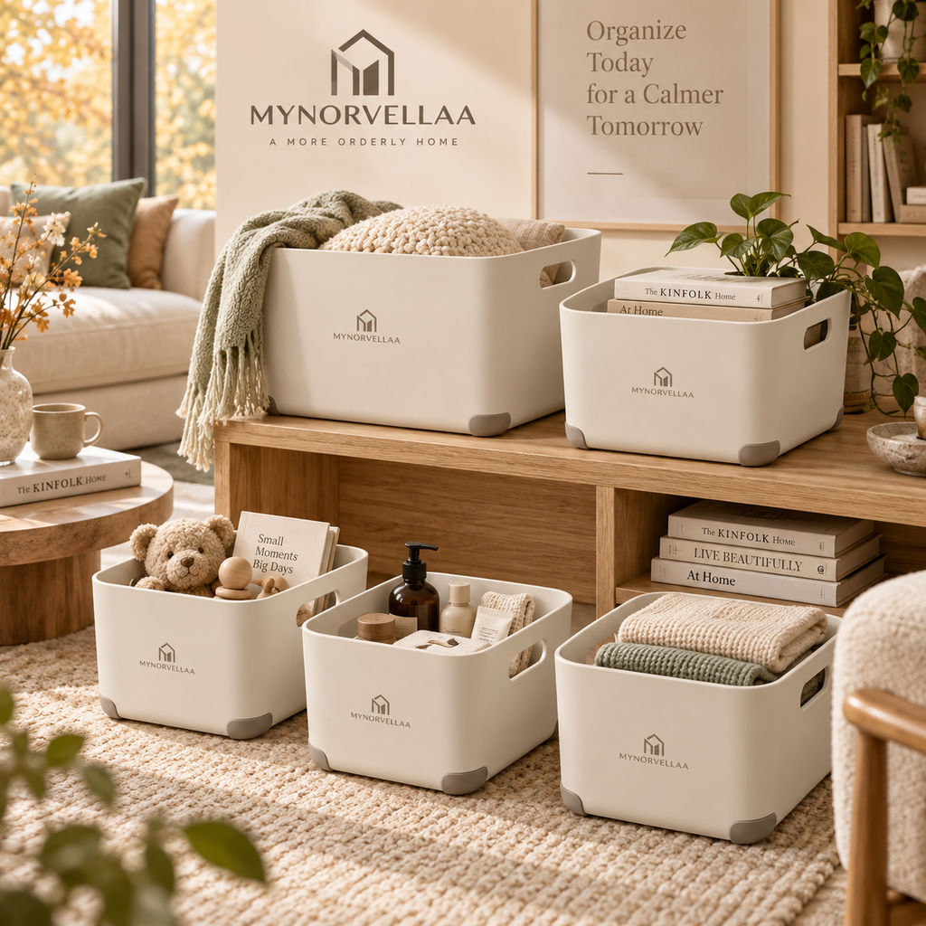 MYNORVELLAA™ Modular Multipurpose Storage Bin Set - One simple system for the small things that move around your home.