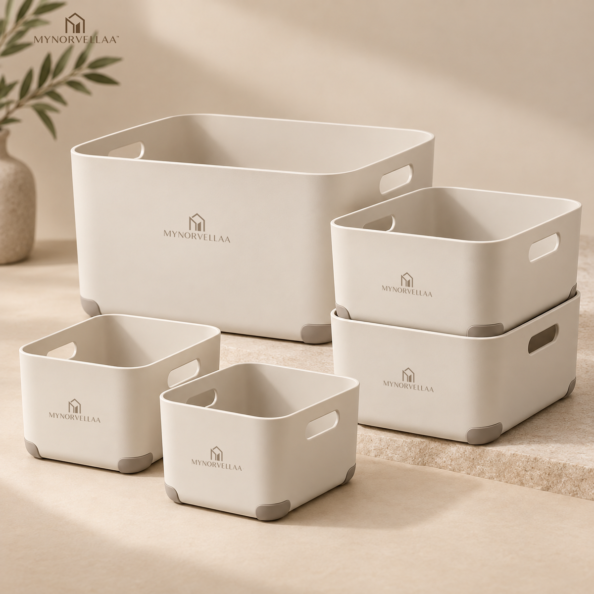 MYNORVELLAA™ Modular Multipurpose Storage Bin Set - One simple system for the small things that move around your home.