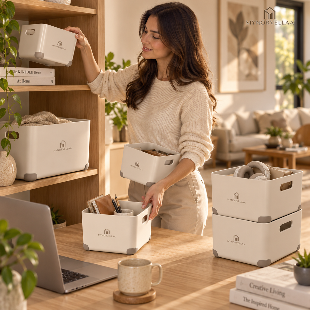 MYNORVELLAA™ Modular Multipurpose Storage Bin Set - One simple system for the small things that move around your home.