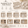 Modular Drawer Organizer Set - Build the drawer around the things you actually use.