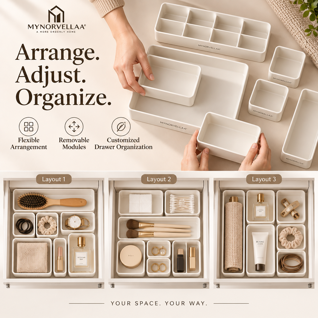 Modular Drawer Organizer Set - Build the drawer around the things you actually use.