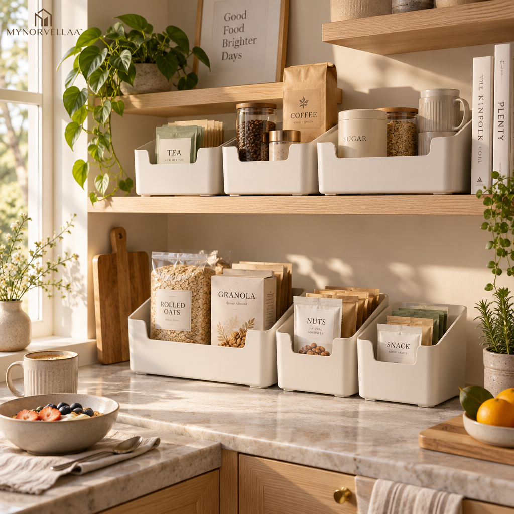 MYNORVELLAA™ Modular Pantry Organizer Set - Give the pantry categories you can actually keep up with.