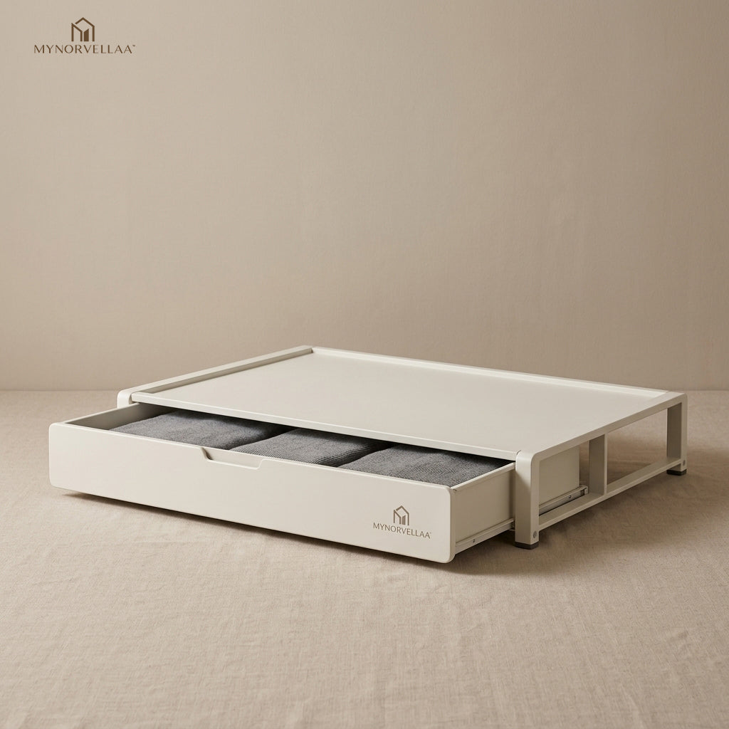 MYNORVELLAA™ Under-Bed Pull-Out Storage System - Use the space under the bed without making it difficult to use.