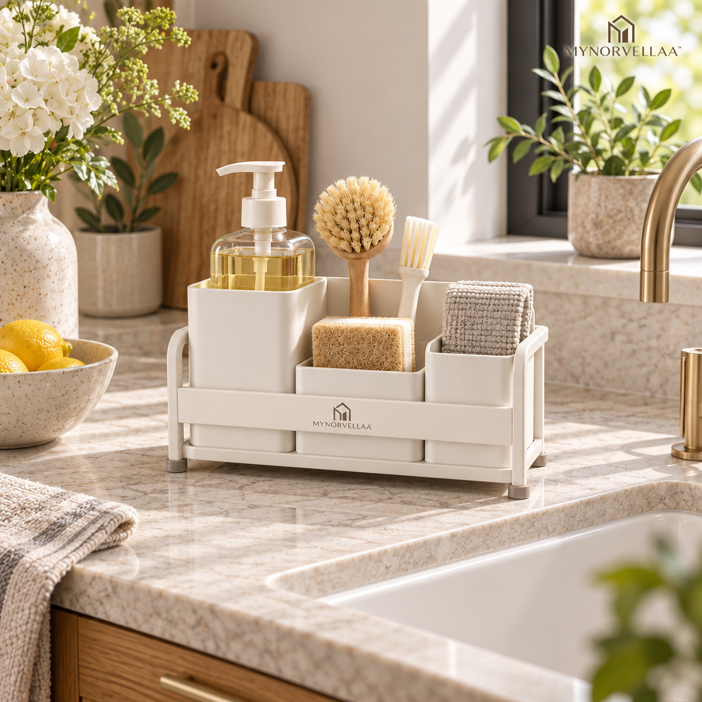 MYNORVELLAA™ Sink-Side Organizer Station - Give everything around the sink one place to land.