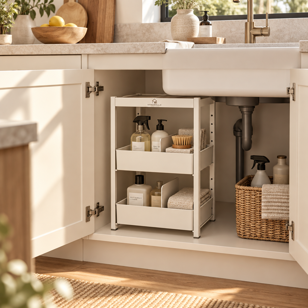 Freestanding Under-Sink Drawer System - Make the space under your sink easier to see, reach and keep in order.