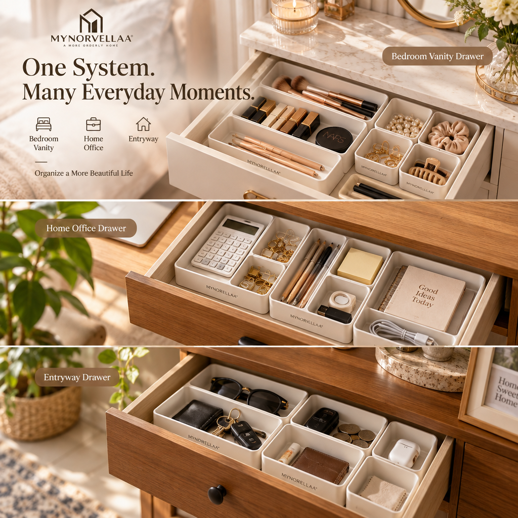 Modular Drawer Organizer Set - Build the drawer around the things you actually use.