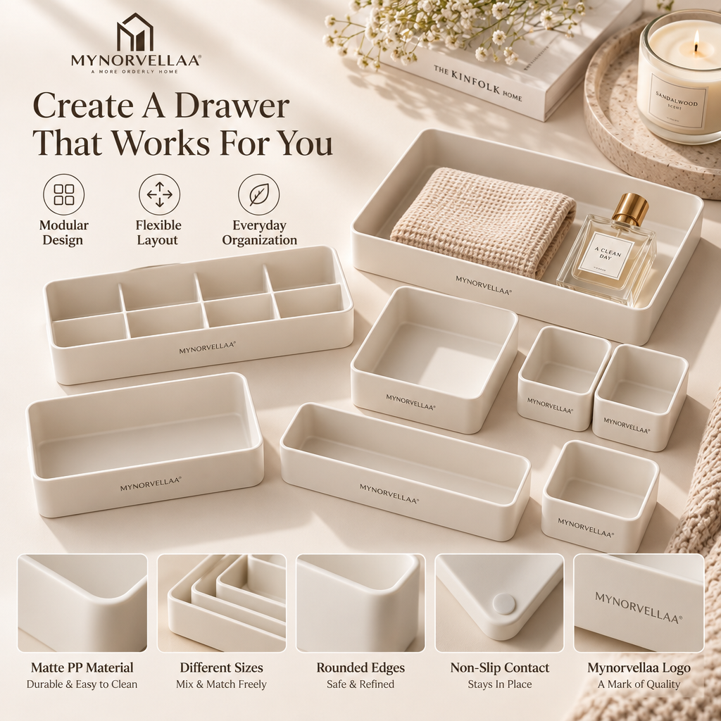 Modular Drawer Organizer Set - Build the drawer around the things you actually use.