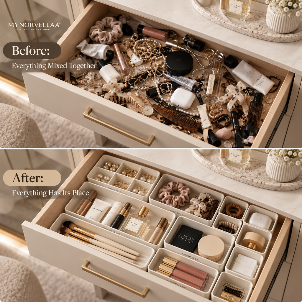 Modular Drawer Organizer Set - Build the drawer around the things you actually use.