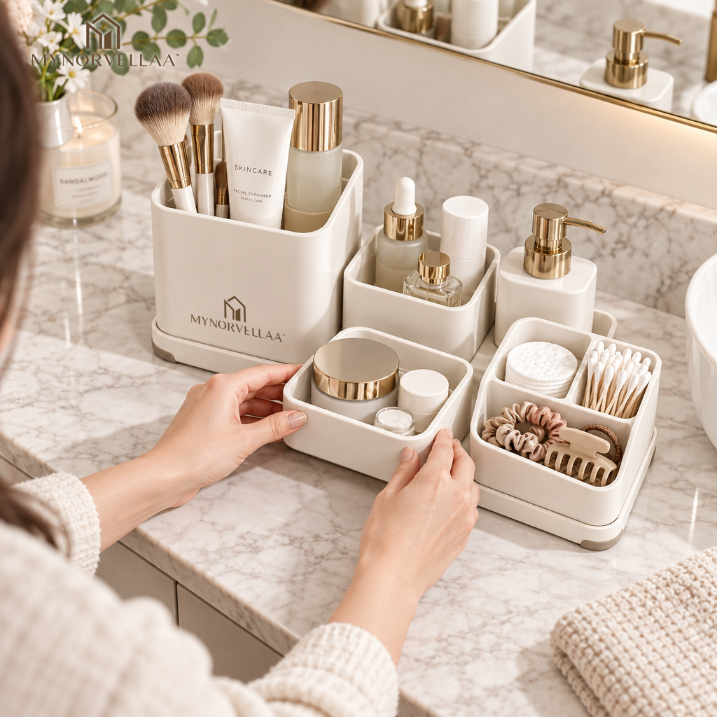 MYNORVELLAA™ Modular Bathroom Organizer Set - For the things you use too often to put away.